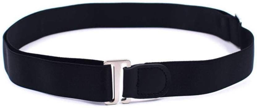 Diazola Men & Women Formal, Casual, Evening, Party Black Nylon Reversible Belt