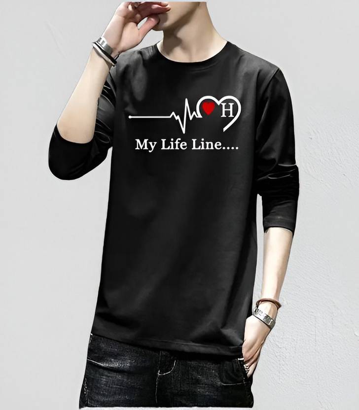 ApheFashion Pack of 2 Men Graphic Print, Typography Round Neck Polyester Black T-Shirt