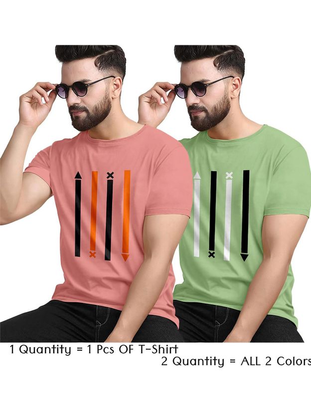 Fabfashion Men Black Cotton Blend T-Shirt - Image 9