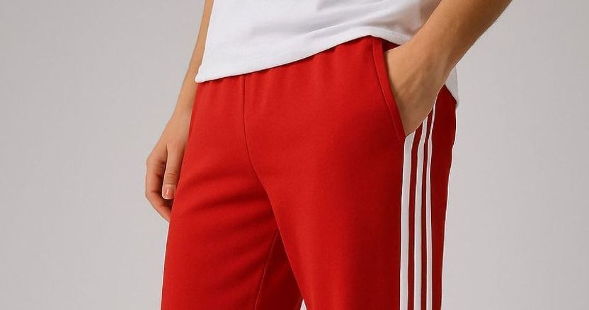 Rivastra Men Striped Red Track Pants - Image 5