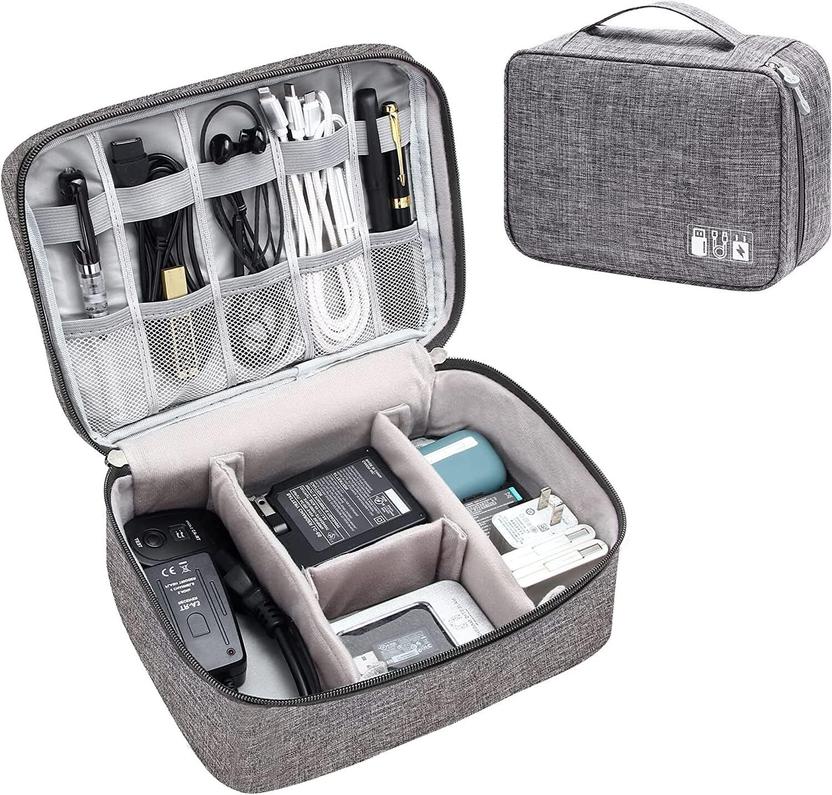 HOMETIC Grey Gedget Organiser Electronics Accessories
