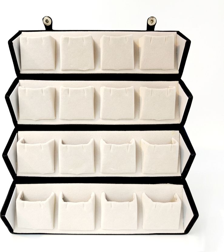 Yaman 16 Pair Velvet Jewelry Organizer - Image 2
