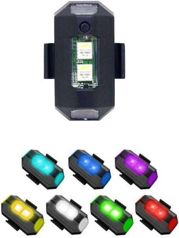 somefly G1 7 Colors OR Motorcycle Bike Helmet LED Blinker Night Strobe Drone Light Tail Light Car, Motorbike, Truck, Van LED (12 V, 10 W)