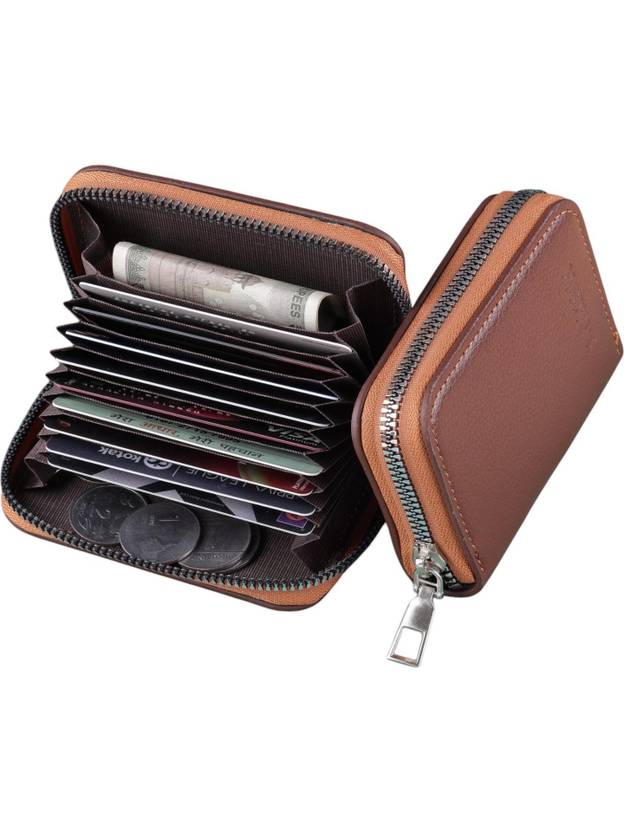 watchstar Men Casual, Formal Brown Genuine Leather RFID  Card Holder