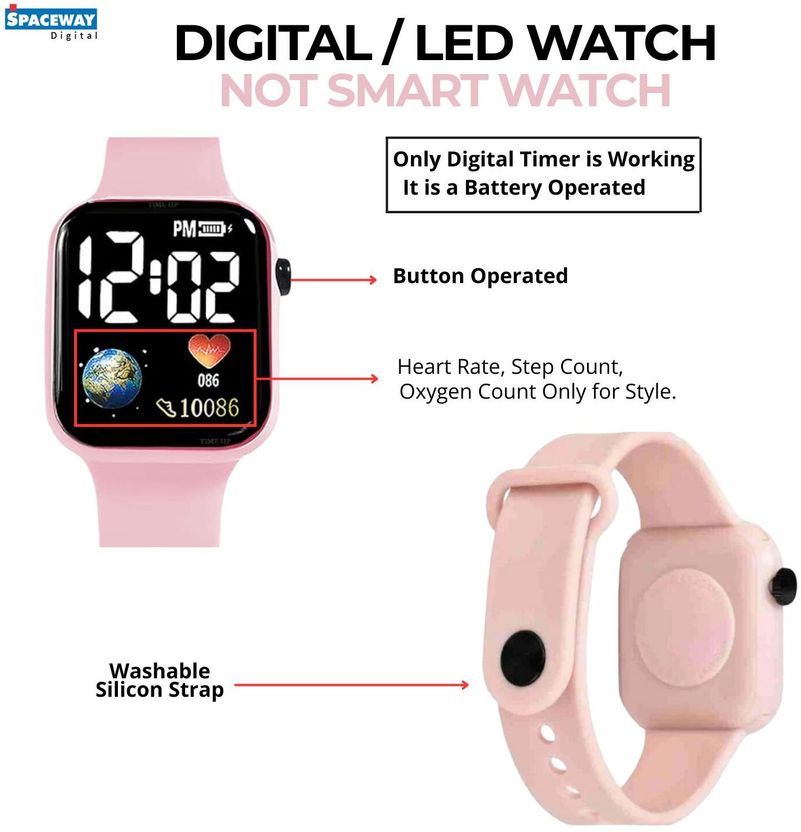 SROTRA Silicone Strap Multi Function Digital Watch - Image 2