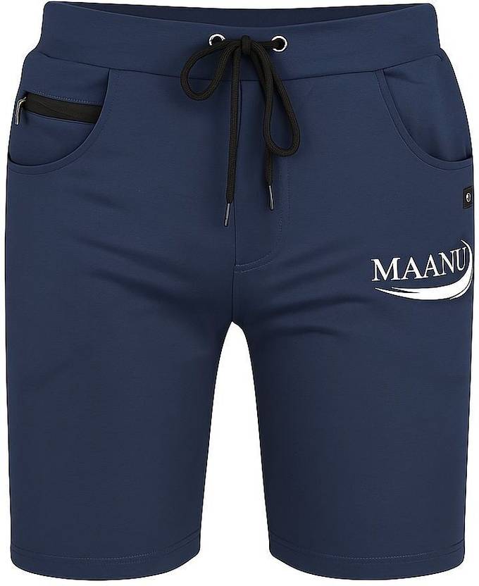 MAAHIGARMENTS Printed Men Dark Blue Regular Shorts