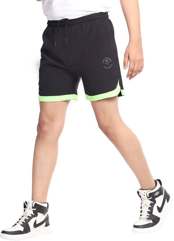 ADAAISTIC SPORTS Solid Men Black Sports Shorts