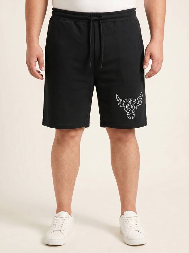 Toodleplus Printed Men Black Casual Shorts