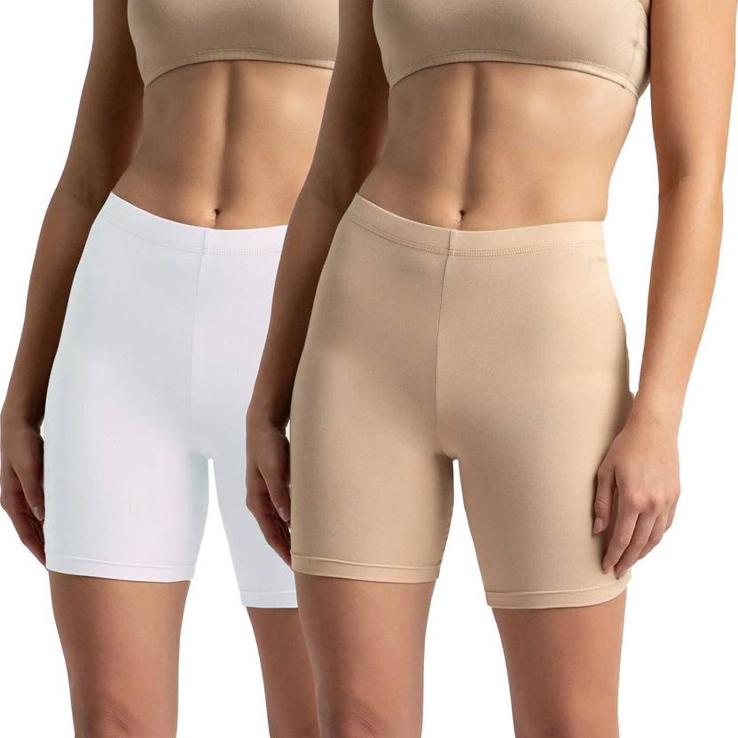 Cadidi Dinos Solid Women White, Beige Regular Shorts