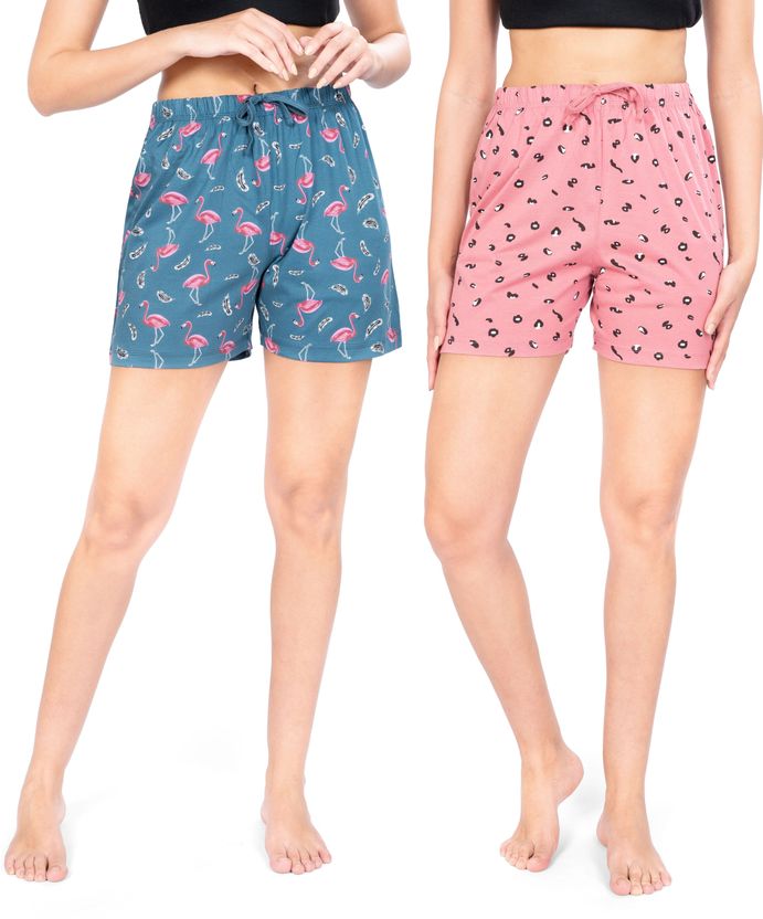 Life Multicolor Women Hotpants Pack of 2 - Image 5