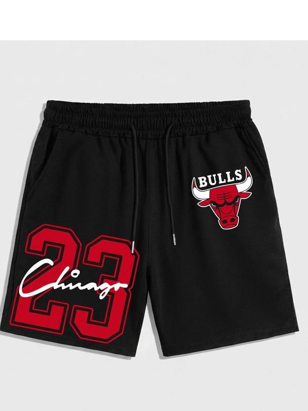 ZEN1FASHION Printed Men & Women Black Gym Shorts