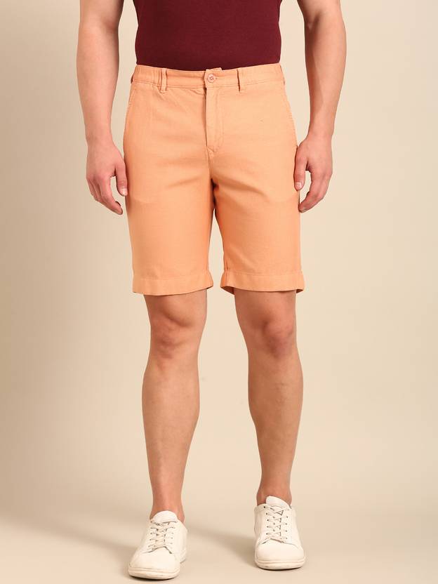 CAVALLO BY LINEN CLUB Solid Men Brown Casual Shorts