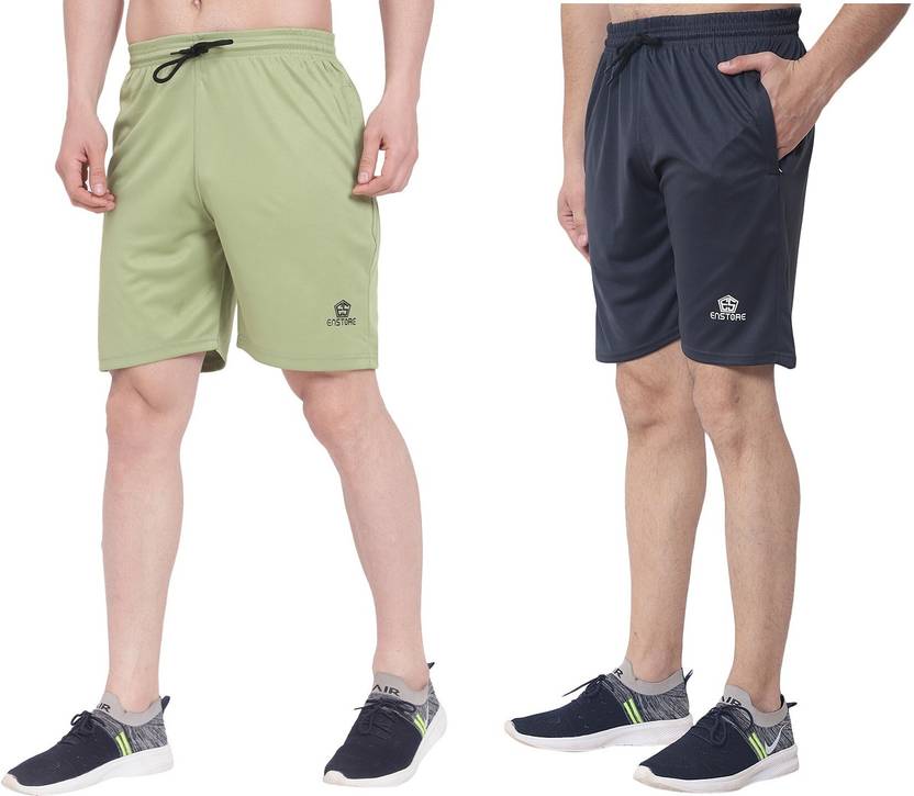 EnStore Solid Men Multicolor Baggy Shorts