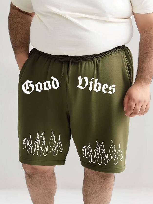 Toodleplus Printed Men Green Casual Shorts