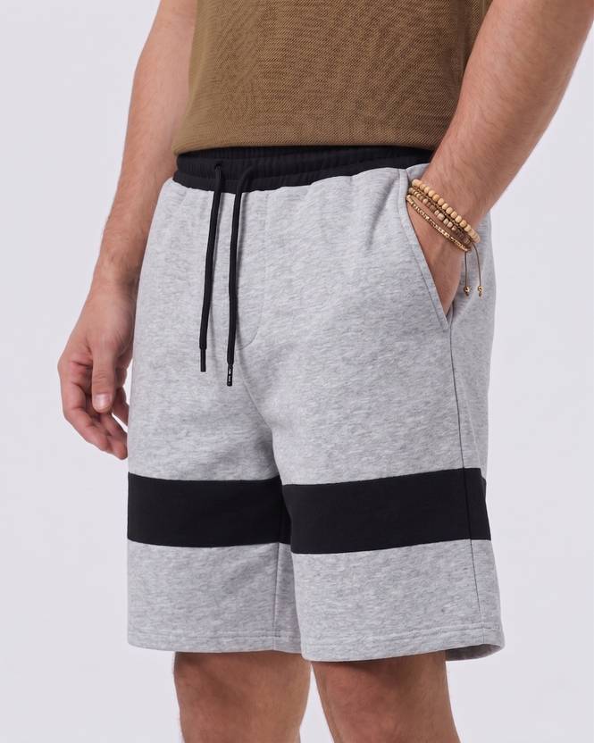 Try This Printed Men Grey, Black, Khaki Casual Shorts