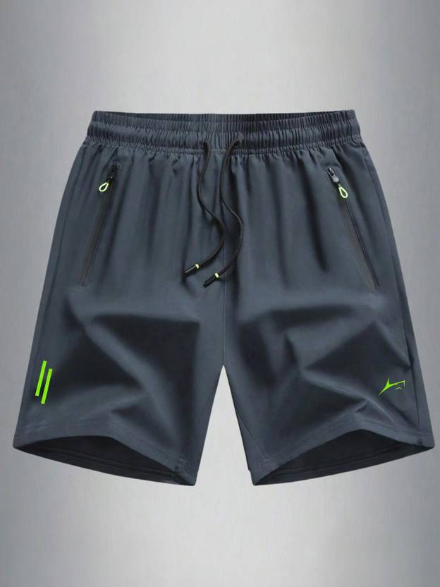 Prosharx Printed Men Blue Sports Shorts