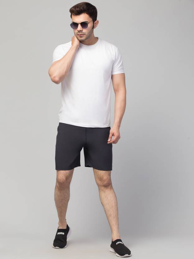 Solid Men Sports Shorts