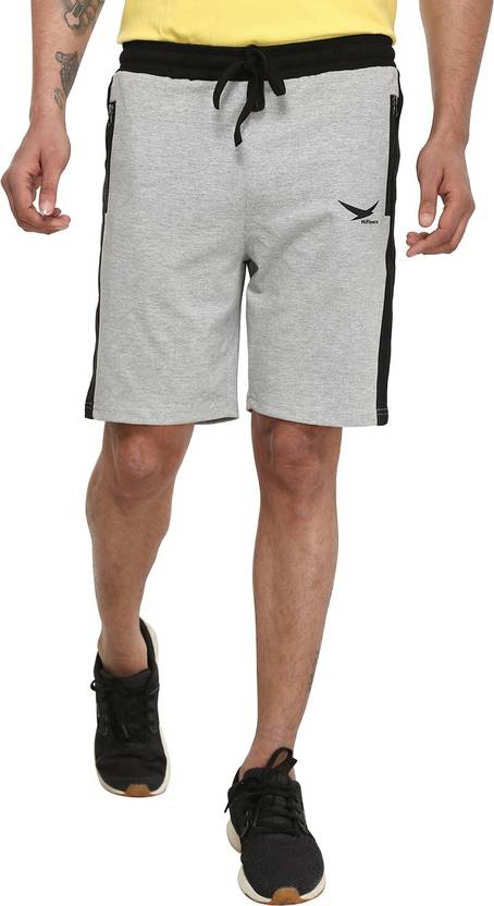 Hiflyers Color Block Men Grey Sports Shorts