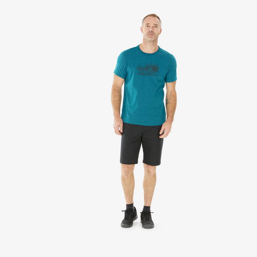 QUECHUA BY DECATHLON Solid Men Black Sports Shorts