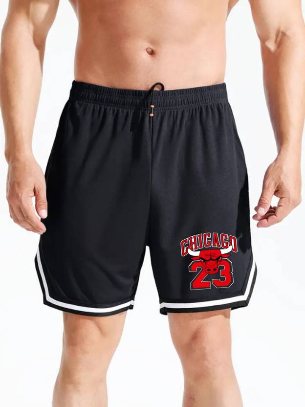 CULISH Printed Men Black Gym Shorts