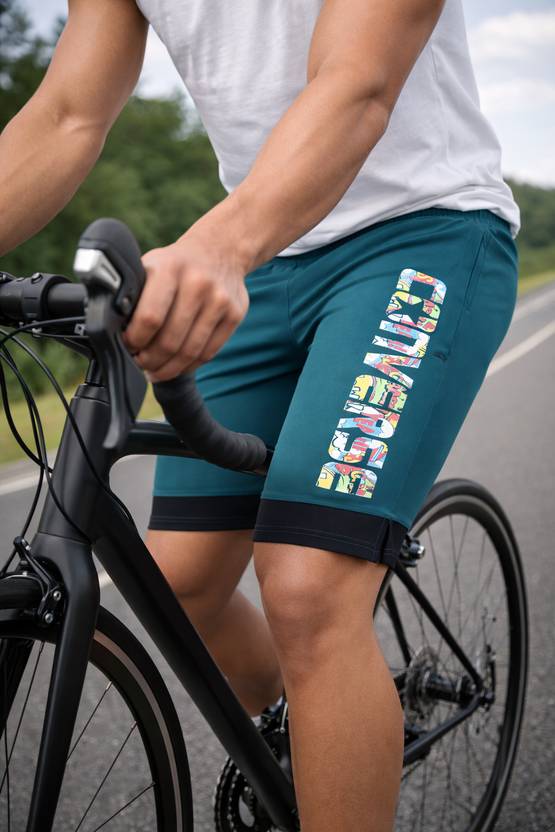 ADAAISTIC SPORTS Graphic Print Men Dark Green Gym Shorts
