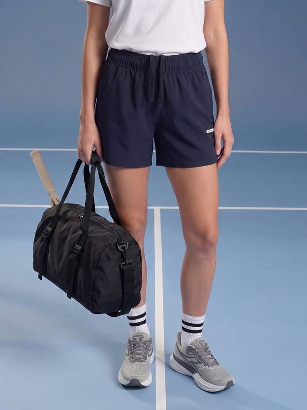 SLAZENGER Solid Women Blue Regular Shorts