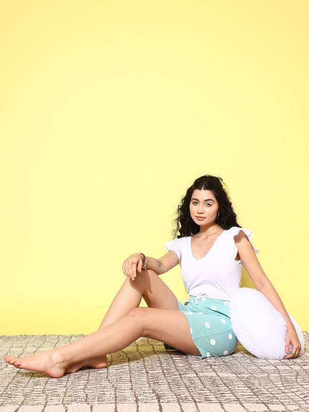 ETC Printed Women Green Bermuda Shorts