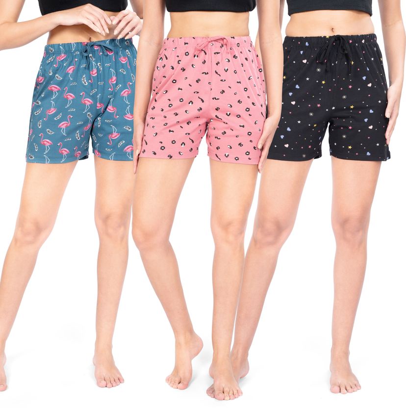 Life Multicolor Women Hotpants Pack of 2 - Image 8