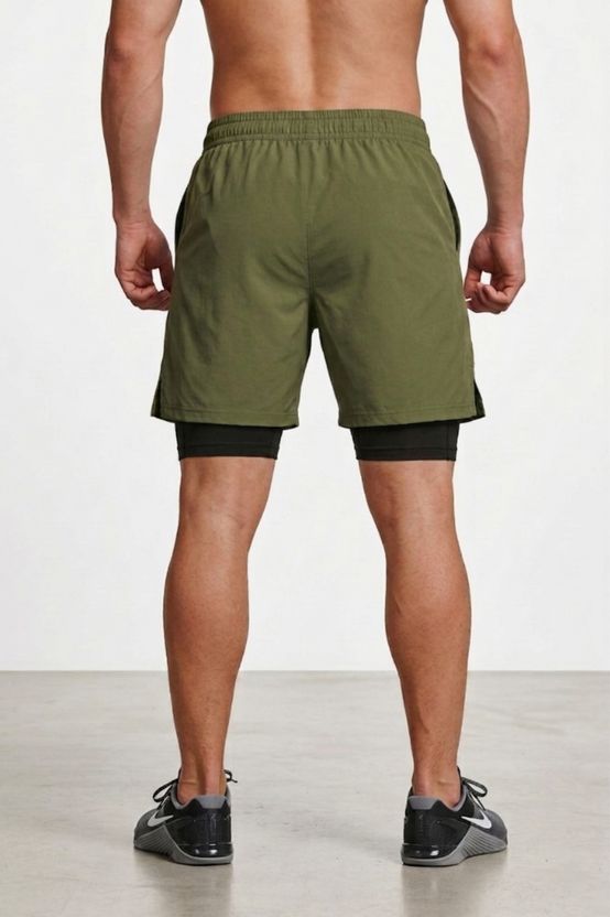 BOLDSHARK Men Green Compression Cycling Shorts - Image 2