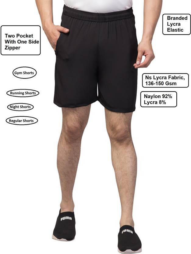 Solid Men Sports Shorts