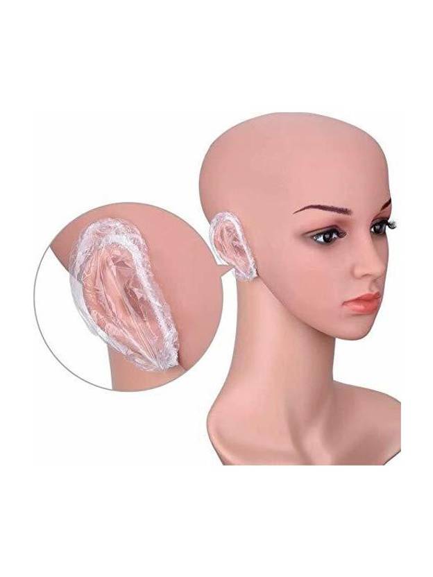 Cosluxe 100Pcs Ear Lobe Waterproof Hair Dye,Shower,Bathing Ear Protector Ear Cover Caps