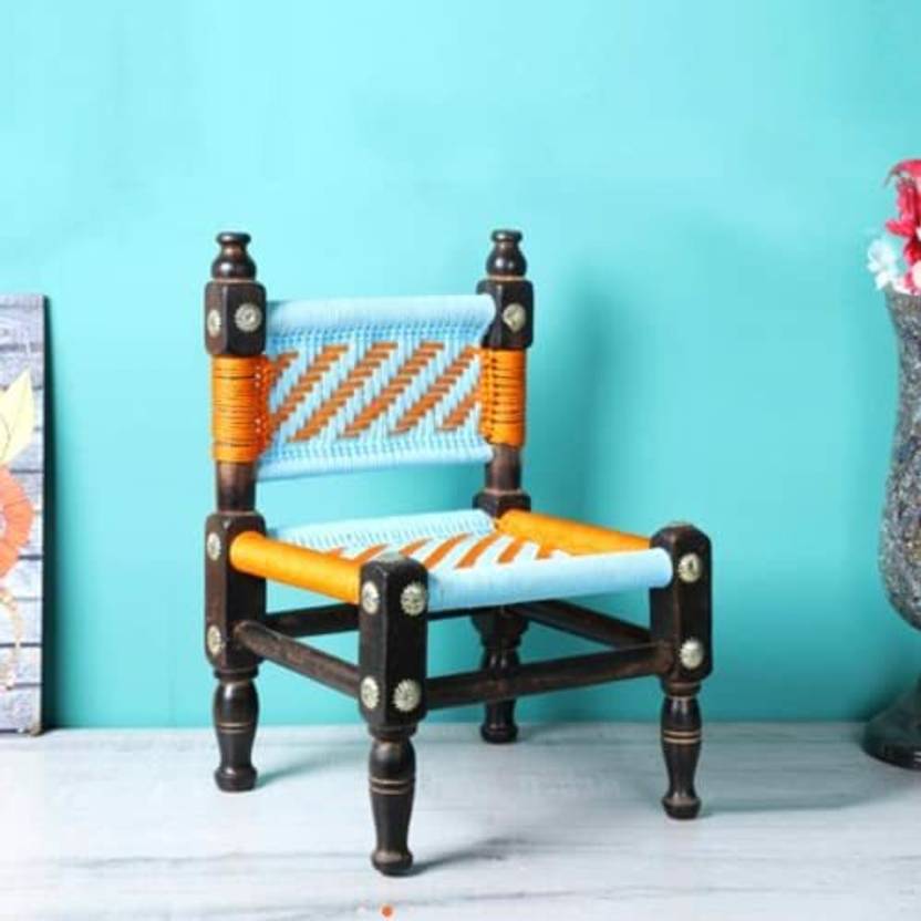 Santarms Wooden machiya Piddha mudda Khatli Chair Stool Rajvadi Mudda