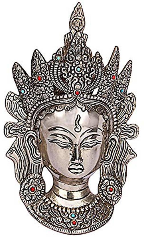 Teezori Tibetan Wall Hanging Tara Mask ( Face ) Decorative Showpiece  -  25 cm