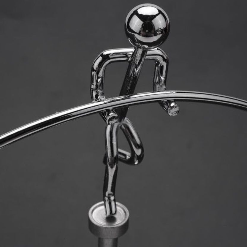 Vaisag House Silver Steel Pole Balancing Man - Image 8