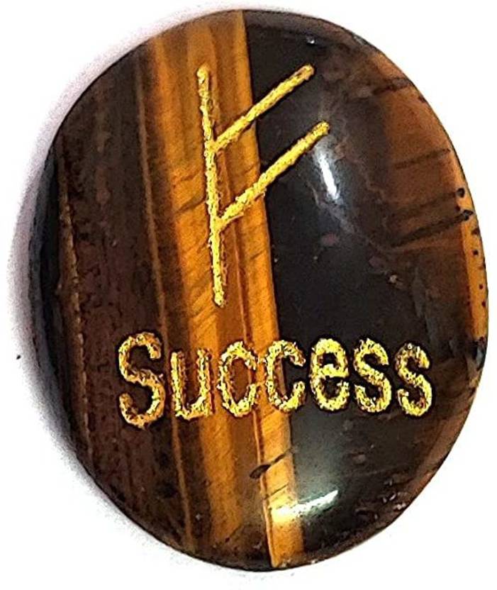 AIR9999 Success Angelic Zibu Symbol Engraved. Tiger Eye's Crystal Decorative Showpiece  -  3.5 cm