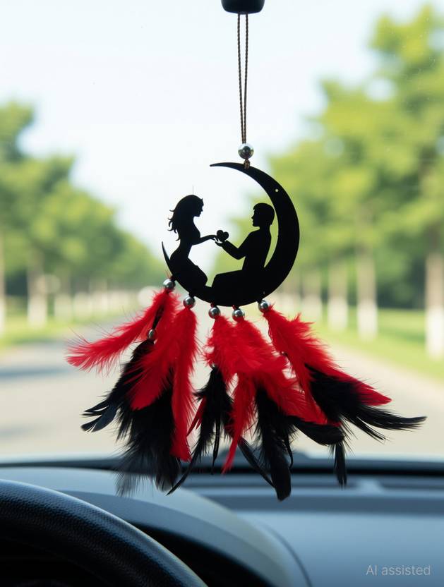 Artle Media Decorative and Designer Dream Catcher For Car Hanging | Decor Decorative Showpiece  -  4 cm