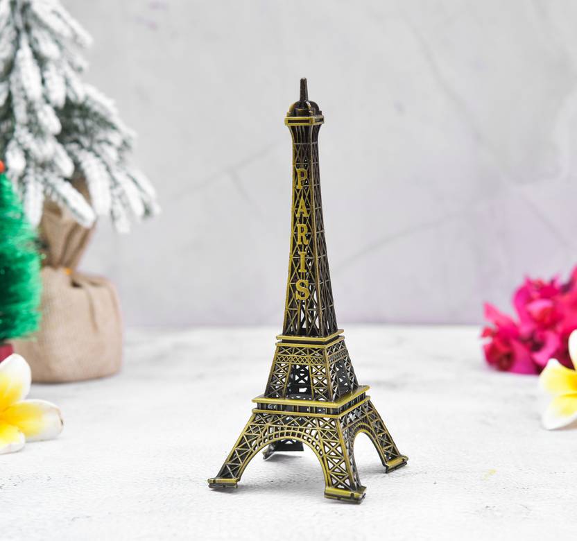 Archna Handicraft Antique Finish Metal Paris Eiffel Tower Metal Craft Famous Landmark (6x2.5 Inch) Decorative Showpiece  -  30 cm
