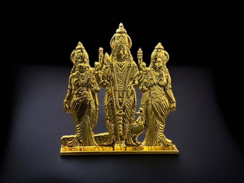 ASTRAMART GOD MURUGAR VALLI DEIVANI METAL IDOL Decorative Showpiece  -  9 cm