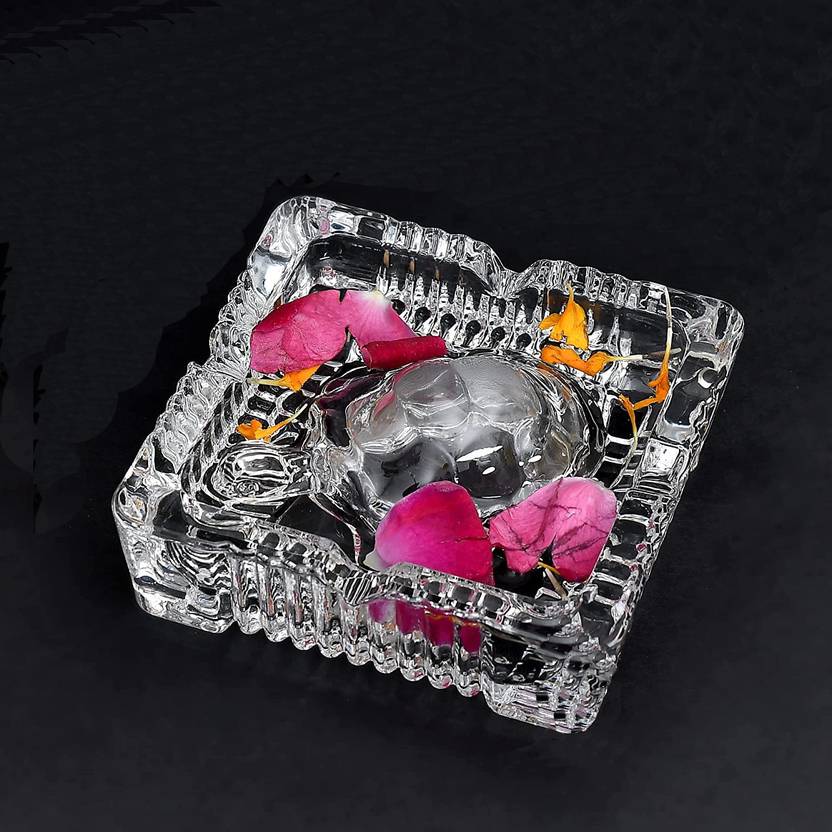 Aamrkoot AAMRKOOT Crystal Tortoise Showpiece for Home Decor Fengshui Vastu for Good Luck Decorative Showpiece - 3 cm