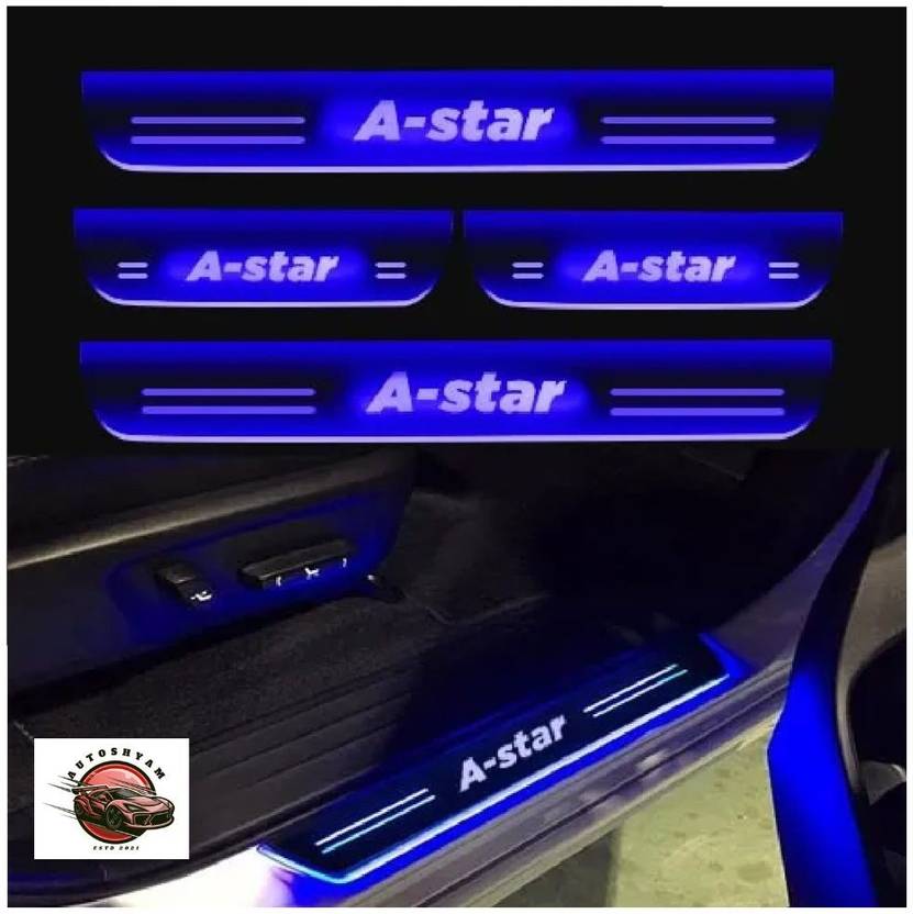 AUTOSHYAM A-Star car door foot step led sill plate Door Sill Plate Door Sill Plate