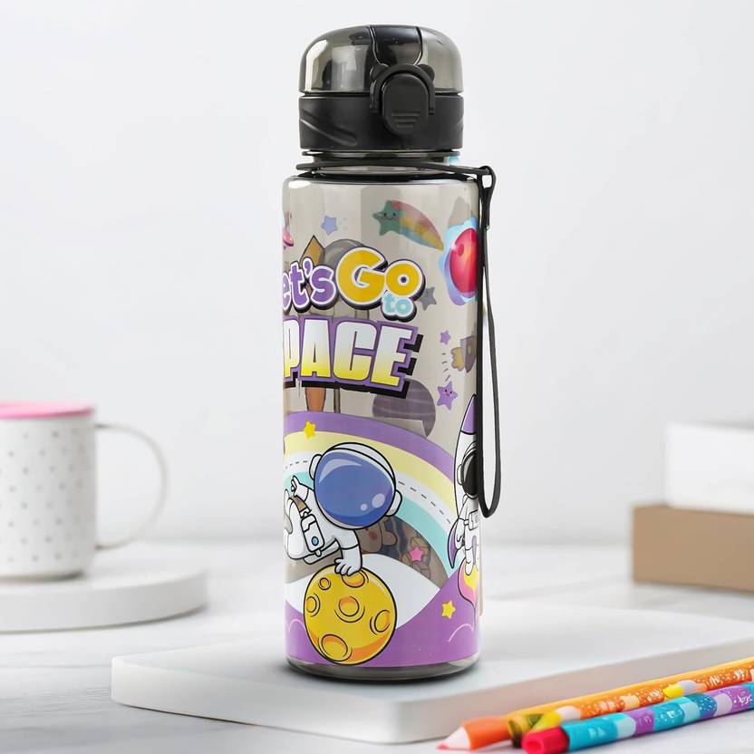 baybee Space 700ml Sipper Bottle for Kids, BPA Free Anti-Spill Sipper Water Bottle