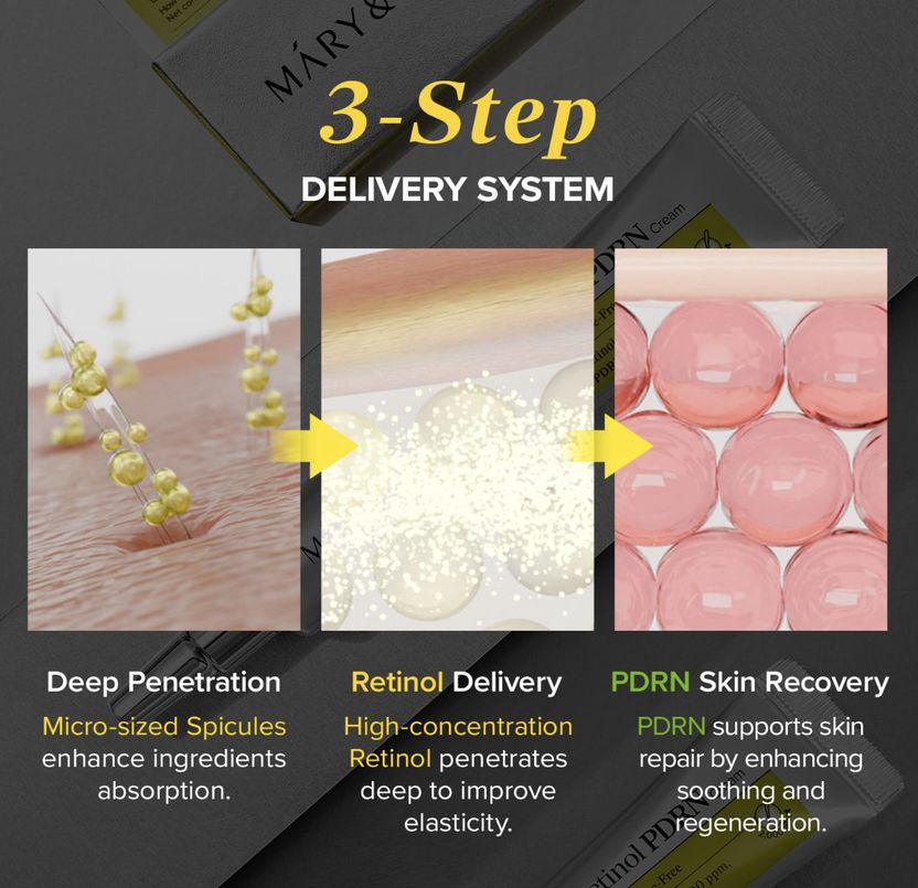 Mary&May Spicule Retinol PDRN Cream 12 ml - Image 5