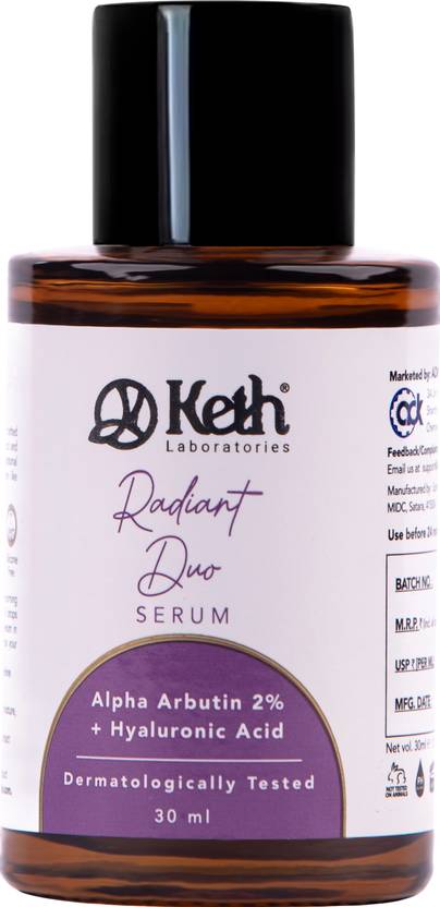 keth Radiant Duo Serum with Alpha Arbutin, Hyaluronic Acid & Licorice | Brightening & Hydrating