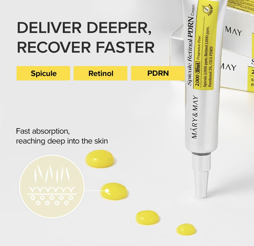 Mary&May Spicule Retinol PDRN Cream 12 ml - Image 3