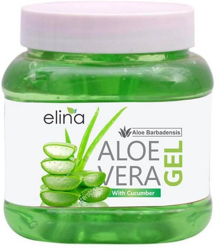 elina ALOE VERA gel For Face 100% Natural & Pure 200g (Green)
