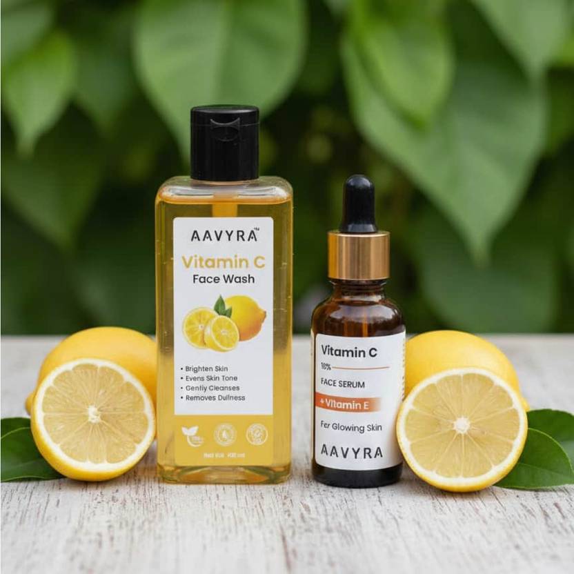 AAVYRA Vitamin C Facewash (100 ml) & Vitamin C Face Serum (30 ml) Combo