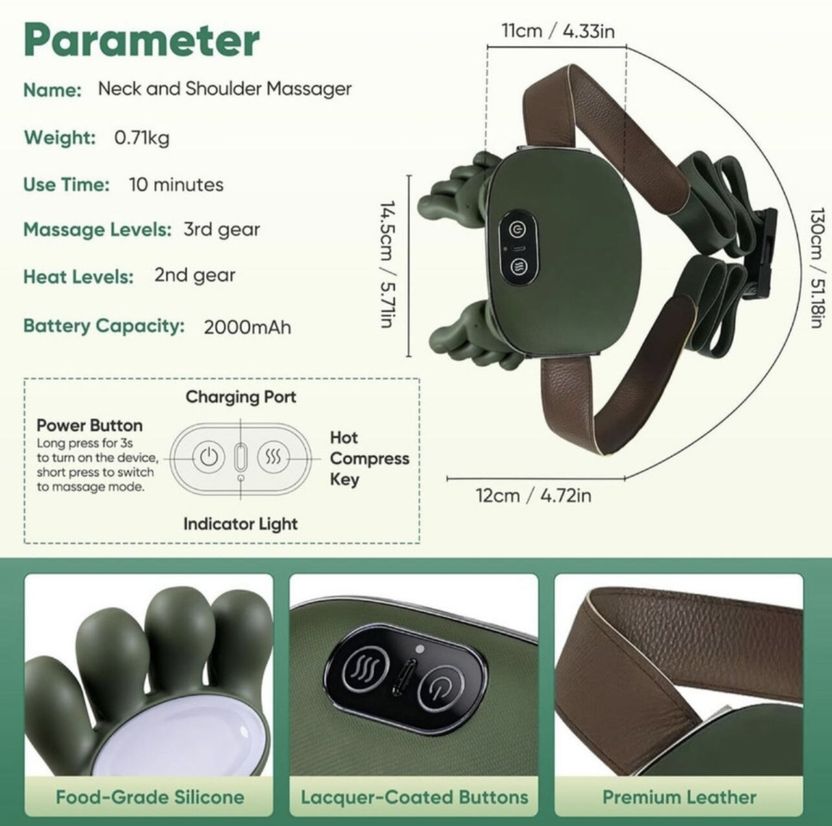 Zee Shoulder & Neck Massager for Pain Relief - Image 5
