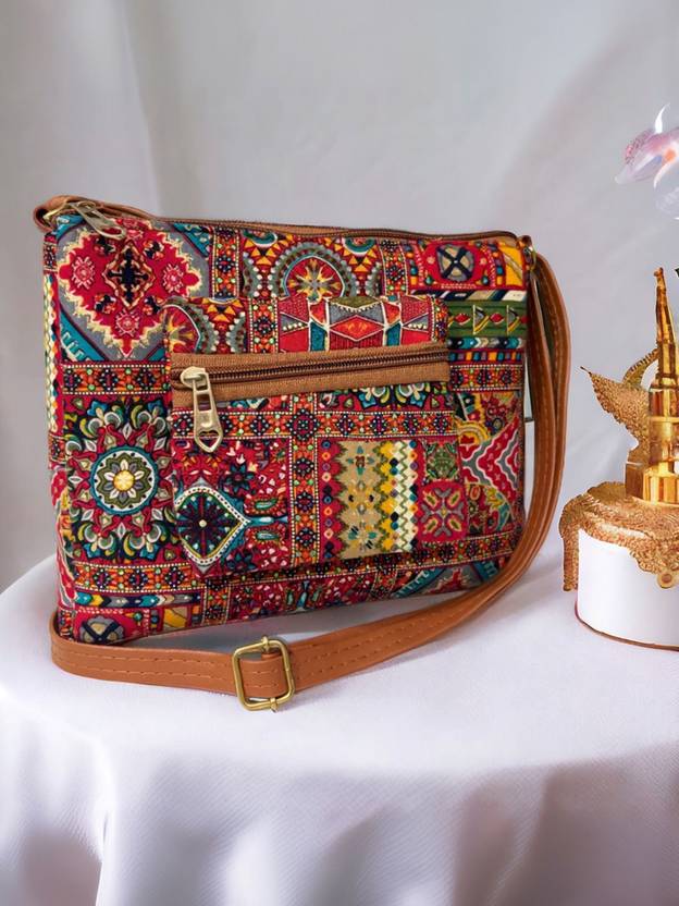 baxparrow Red, Brown Sling Bag newTrendy|Specious|Party|Casual for Women's,Best Quality