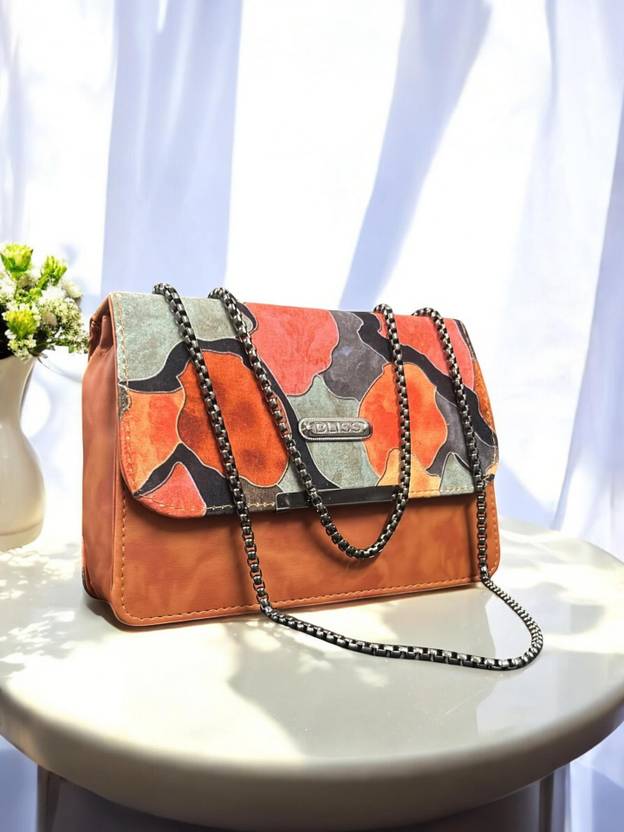 clarisjames Tan Girls Sling Bag Tan aesthetic colorful sling bag women