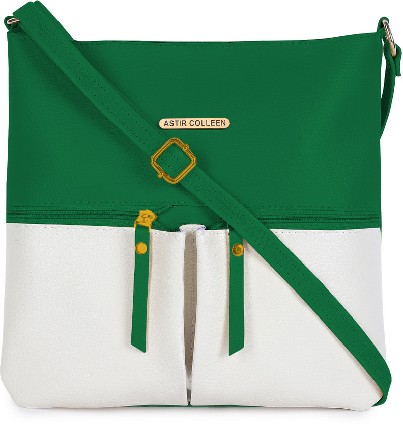 Sling 2 Pocket - Green & White